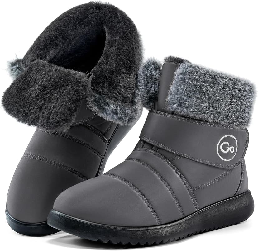 Reimferce Womens Snow Boots for Winter: Comfortable & Warm for All Day Wear - Waterproof Non Slip Booties for Commute Outdoor Walking
