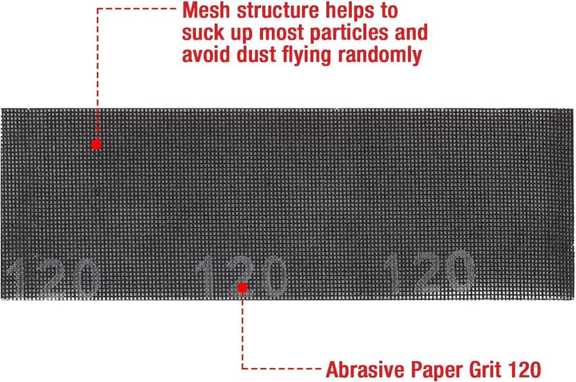 Goldblatt Dust Free Hand Sander, Dustless Drywall Vacuum Sander, with 6.5 ft Hose, Sanding Pad, Adapter