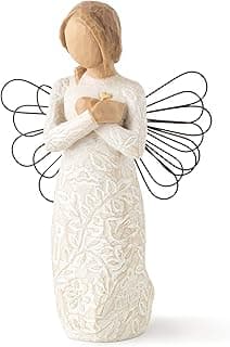 Willow Tree Remembrance Angel (Lighter Skin), Memories…Hold Each one Safely in Your Heart, A Gift to Express Sympathy, Comfort, Remembrance and Healing, Sculpted Hand-Painted Figurine