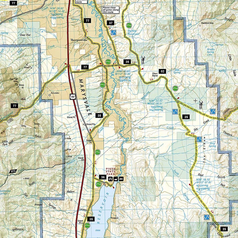 Paiute ATV Trail Map [Fish Lake National Forest, BLM] (National Geographic Trails Illustrated Map, 708)