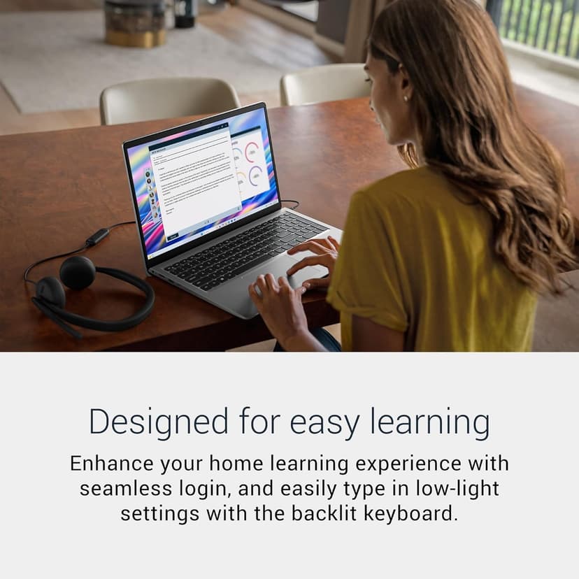 Dell 15 Laptop DC15250-15.6-inch FHD (1920x1080) 120Hz Display, Intel Core i5-1334U Processor, 16GB DDR4 RAM, 512GB SSD, Intel UHD Graphics, Windows 11 Home, Onsite Service - Platinum Silver