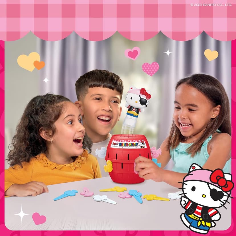 Officially Licensed Sanrio Hello Kitty Game, Easy to Play Preschool Games, Family Game Night, Hello Kitty Toys, Ages 4 Years+ TOMY Pop Up Hello Kitty Game - Family Action Game - 2-4 Players B0G13D3Z99
