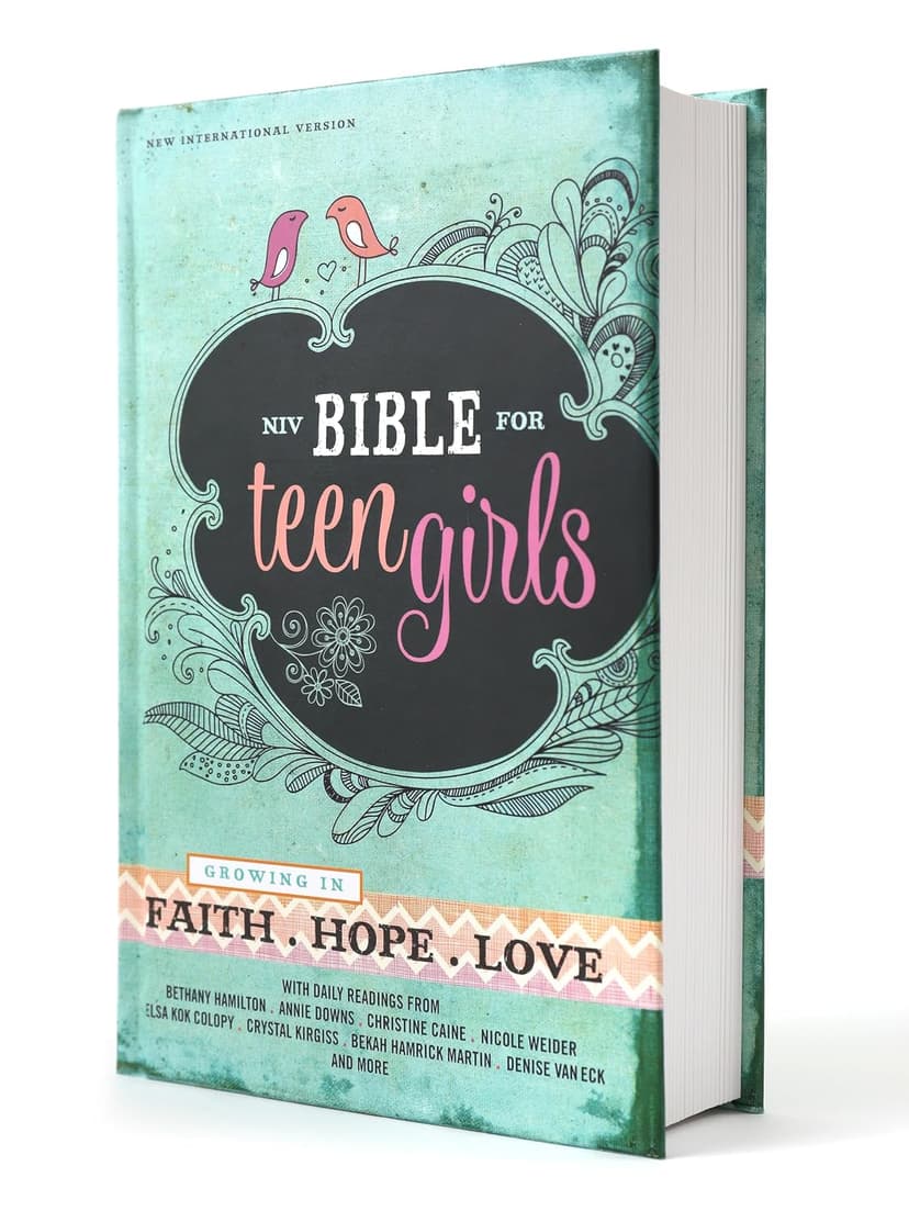 NIV, Bible for Teen Girls, Hardcover: Growing in Faith, Hope, and Love – The Perfect Christian Faith Gift for Your Teenage Girl, Age 13-18 0310749697