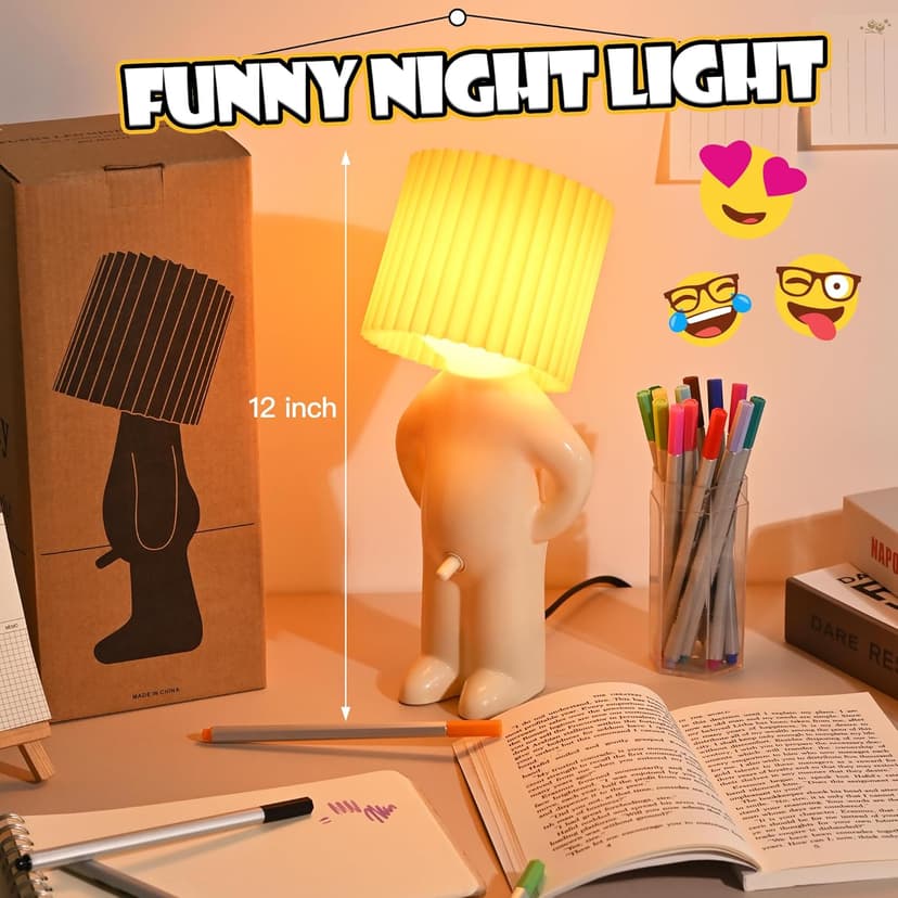 White Elephant Gifts for Adults,Bedside Night Light,Birthday Christmas Gifts for Men Women Boyfriend Girlfriend Husband Wife,Mens Gifts,Valentines Day Gifts for Him Her,Anniversary Funny Gag Gifts