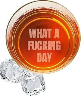 On The Rox Engraved Whiskey & Bourbon Glass Gifts - Personalized 11 oz Message Scotch Glass - Fun Gift For Him - Birthday, Anniversary