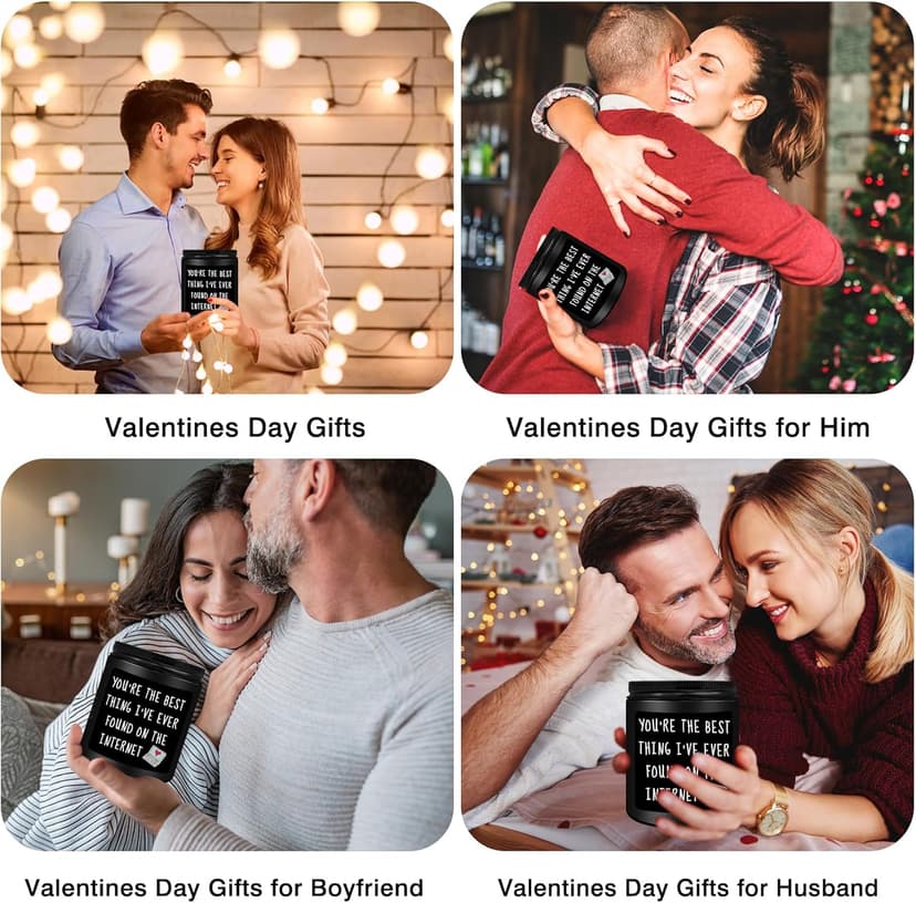 Anniversary Birthday Gifts for Men, Gifts for Boyfriend, Funny Romantic Wedding Gift for Men, Him, Boyfriend, Husband, Best Friends, Lover, Black Cedar Juniper Sandalwood Candle