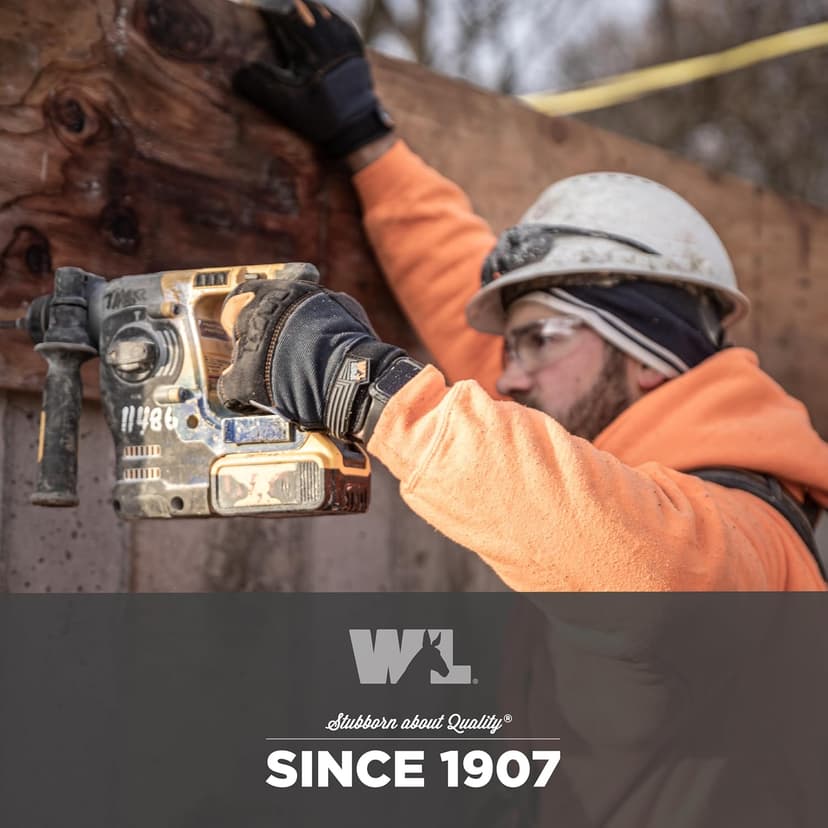 Wells Lamont FX3 Men's Extreme Dexterity Extra Wear Winter Work Gloves, Gray Large 7796