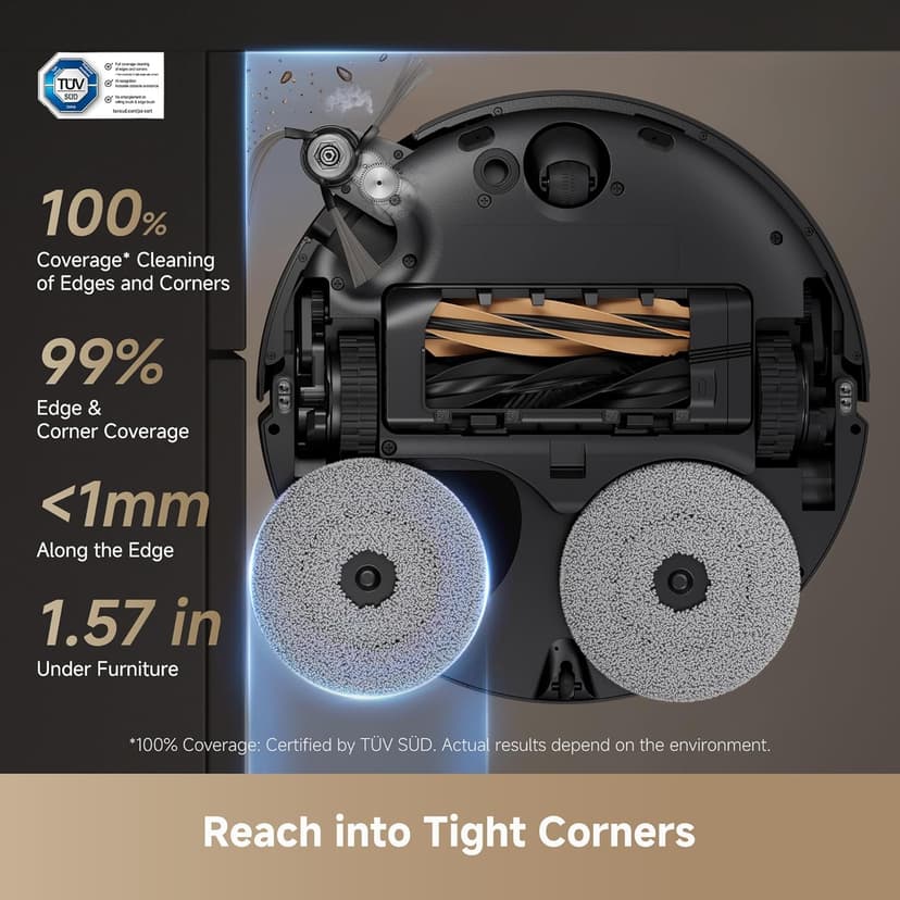 DREAME X50 Ultra Robot Vacuum and Mop with Auto-Empty and Mop Self-Cleaning, 20,000Pa Suction, Obstacle Avoidance and 360° Navigation, Corner to Edge Deep Cleaning, Detangling Brush