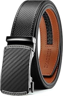 CHAOREN Mens Belt Leather Ratchet Belt - Customizable Fit, Effortless Style (35mm)
