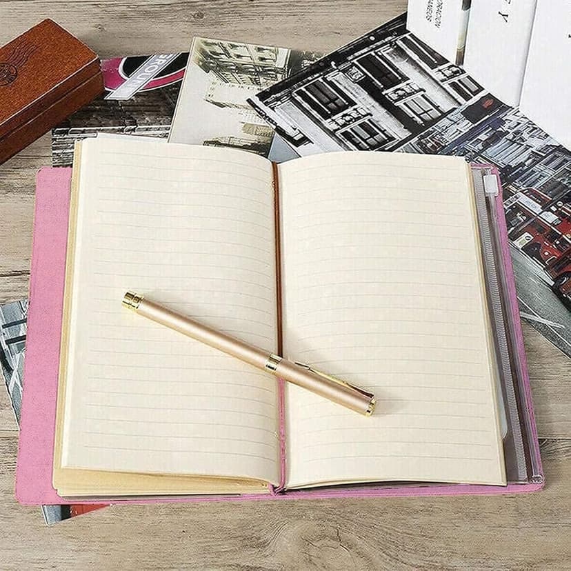 Daughter Gift from Mom, To My Daughter Leather Journal, 140 Page Refillable Writing Journal, Christmas Birthday Gifts for Daughter from Mom, Mother Daughter Gifts for Adults Daughter（Pink）