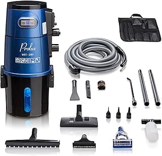 Prolux Professional Shop Blue Wall Mounted Garage Vac, Wet Dry Pick Up