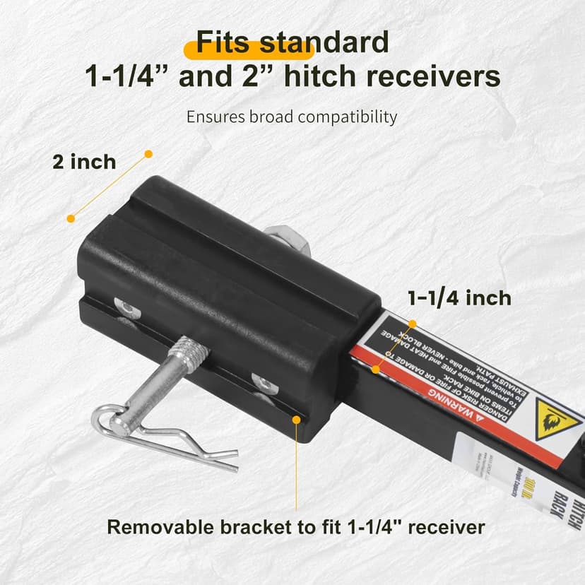 MaxxHaul 50025 Hitch Mount 2 Bike Rack For Cars, Trucks, SUV's, Minivans - 100 lb. Capacity