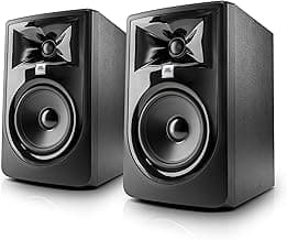 (2) JBL 305P MkII 5" 2-Way Active Powered Studio Reference Monitors Speakers