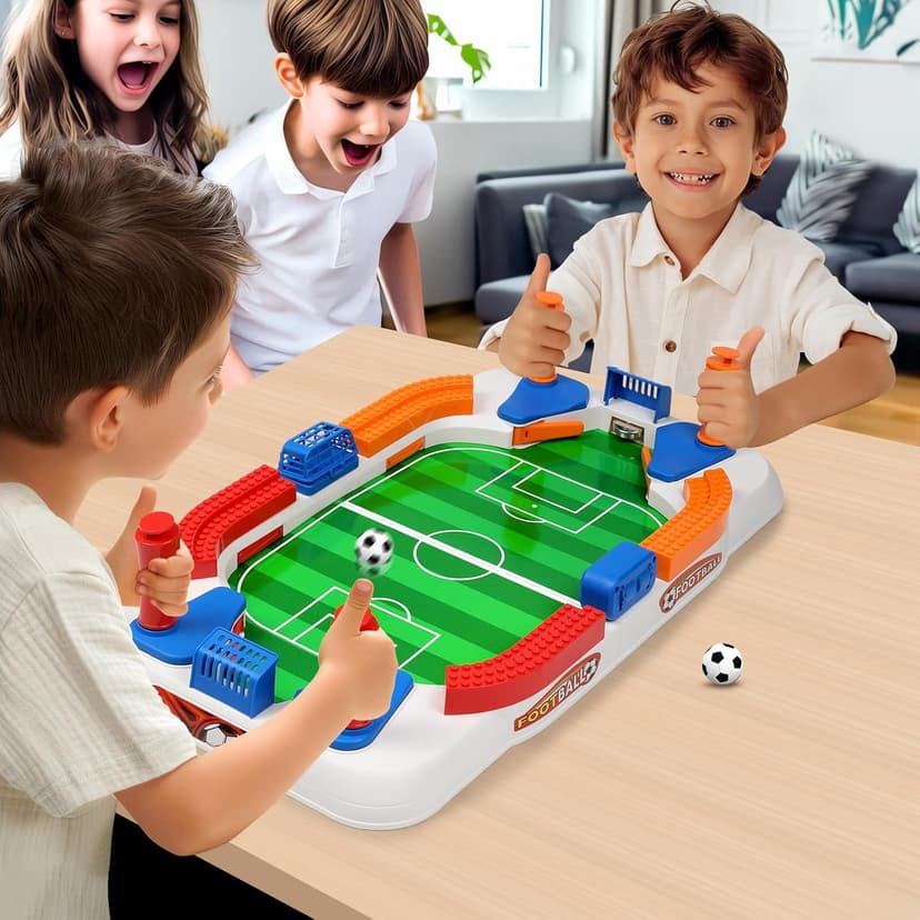 Football Games Board Indoor Sports Game Room Pinball Interactive Birthday Gift Toys 3 4 5 6 7 8-12 Year Family Gatherings Mini Foosball Table Game for Kids Soccer Game Set Gifts Boys Toy B0DZ6QMSCC