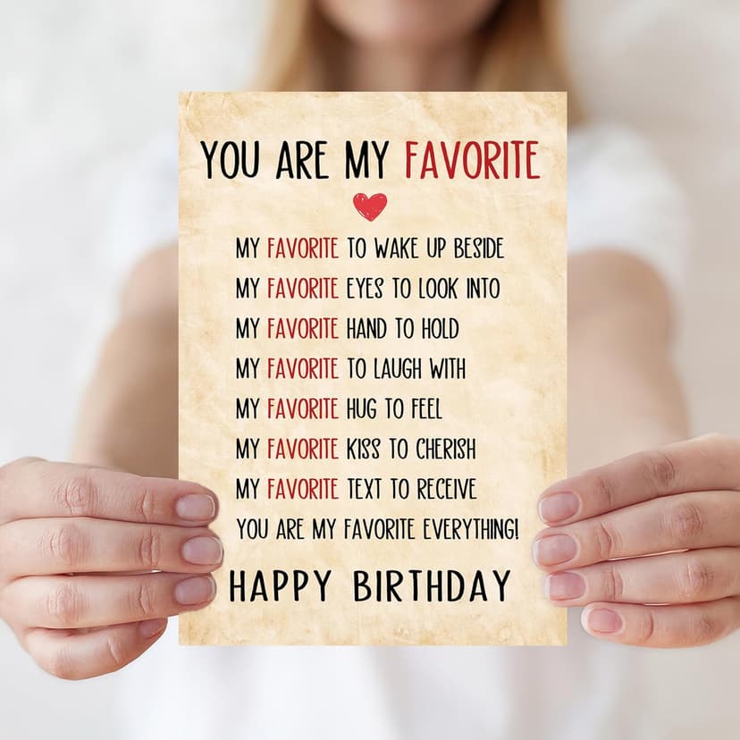 Happy Birthday Cards Gifts Decorations for Men Women Him Her Boyfriend Girlfriend Couple IDU Birthday Card Gifts for Husband Wife Men Women B0GKY4S1GL