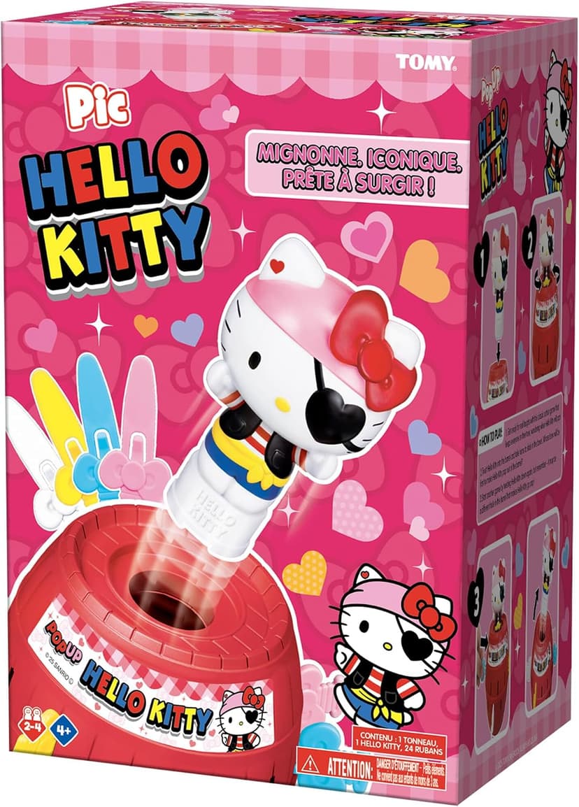 Officially Licensed Sanrio Hello Kitty Game, Easy to Play Preschool Games, Family Game Night, Hello Kitty Toys, Ages 4 Years+ TOMY Pop Up Hello Kitty Game - Family Action Game - 2-4 Players B0G13D3Z99