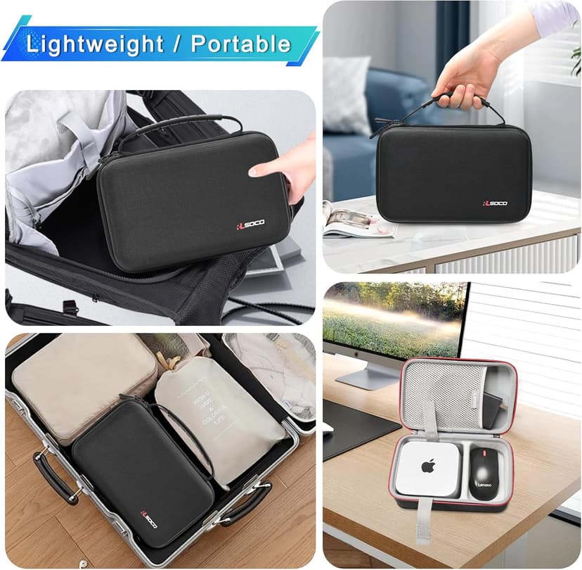 RLSOCO Computer Case for GMKtec M7/G3 Plus/M5 Plus/K8 Plus/M2 Pro & Beelink Mini SER5 Pro/EQR5/S13/EQ14/EQI12/EQR6/S13 PRO/S12 Pro & GEEKOM A6/Air12/A5/A8/IT13/IT12 Mini PC