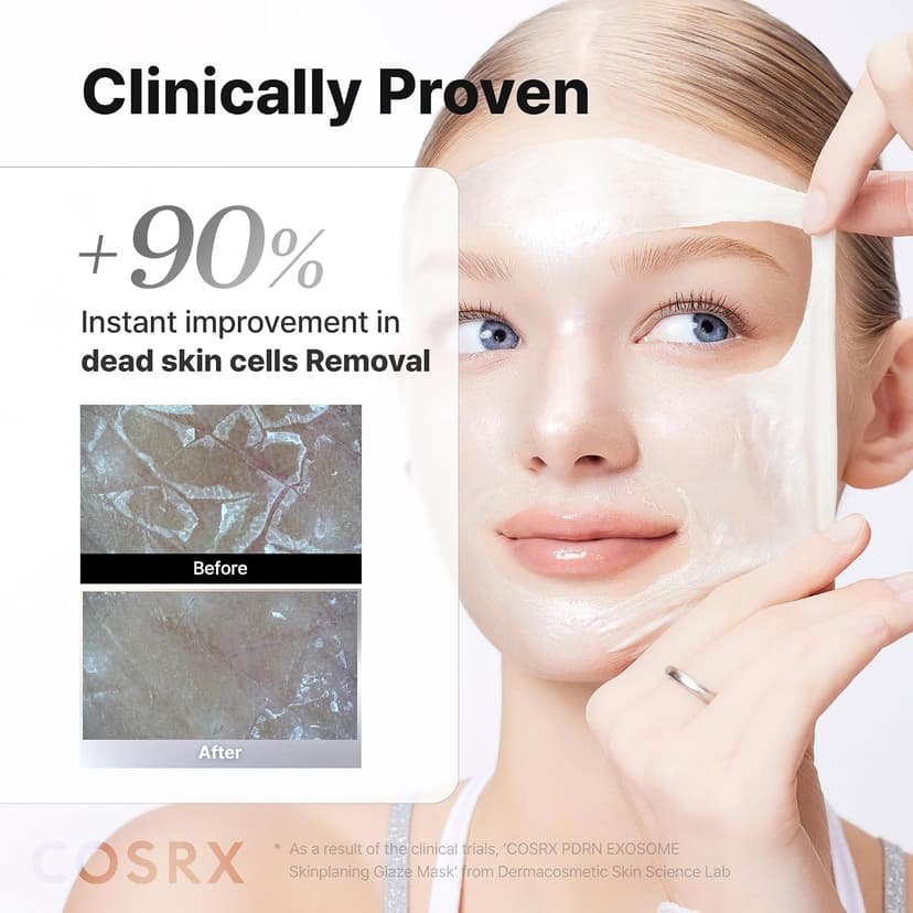+123% Hydration, Instant Glow, Peel Off Face Mask, Elasticity & Firmness, Korean Skin Care, 1.69 fl oz COSRX PDRN Exosome Overnight Face Mask, Korean Glass Skin Glow, 1.69 fl oz B0FWK57DL4