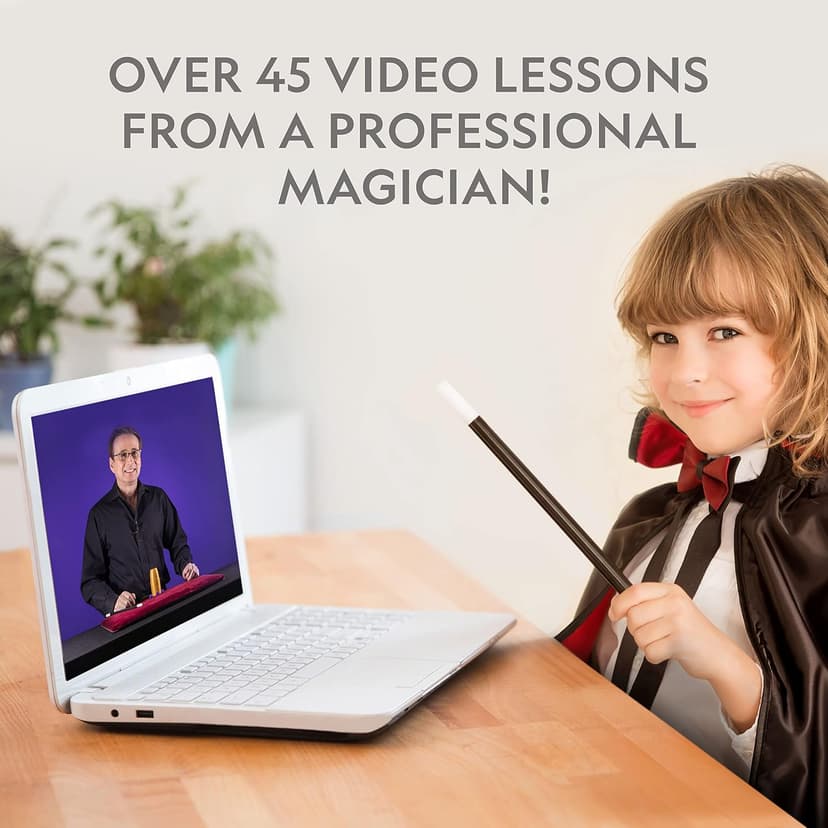 Perform Classic Illusions, Performance Props, STEM Learning, Video Instructions from a Professional Magician, Birthday Gift National Geographic Kids Magic Kit with 45 Tricks for Kids Ages 8-12 B0D24LTPS7