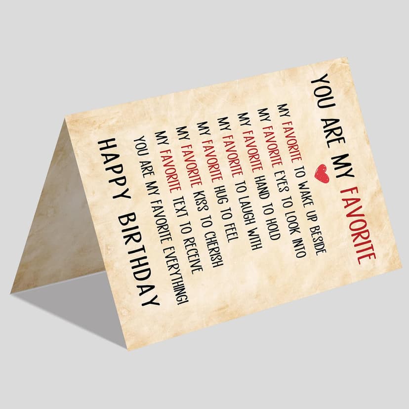 Happy Birthday Cards Gifts Decorations for Men Women Him Her Boyfriend Girlfriend Couple IDU Birthday Card Gifts for Husband Wife Men Women B0GKY4S1GL