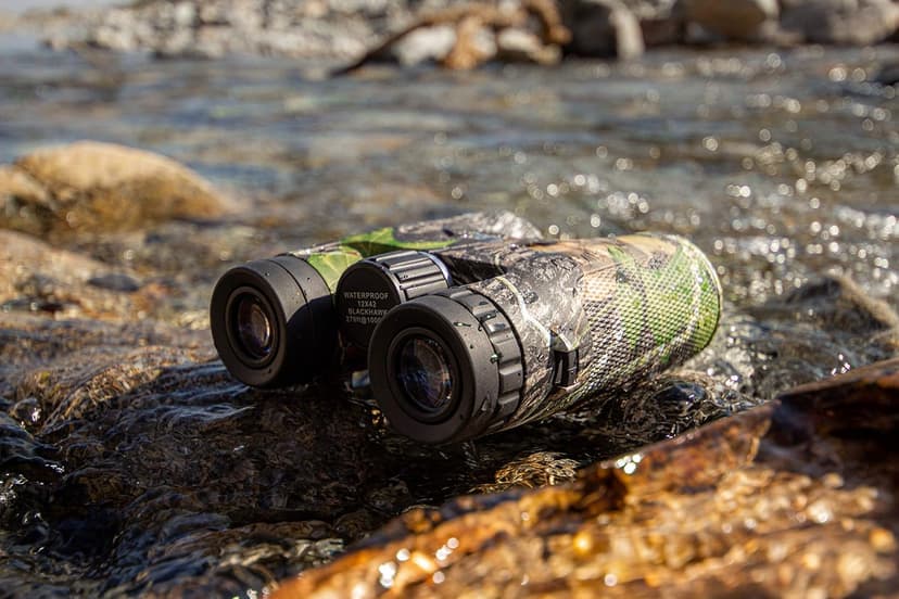 Barska Blackhawk 42mm Binoculars – Waterproof Fogproof, BAK-4 Prism, Multi-Coated Optics, Rugged Rubber Armor, for Hunting, Bird Watching & Outdoor Use