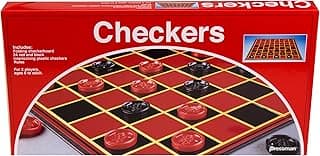 Pressman Checkers -- Classic Game With Folding Board and Interlocking Checkers, 2 Players