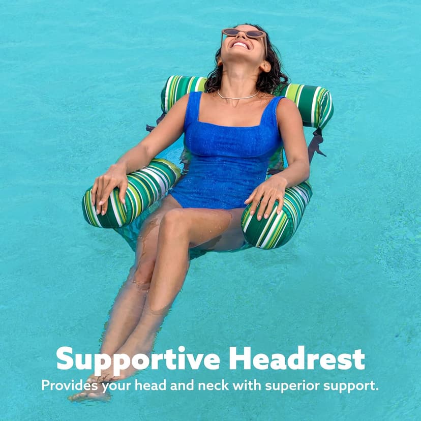 SLOOSH Inflatable Pool Floats Adult,2 Packs Floating Lounge Chairs,Blow up Pool Noodles for Adult Heavy Duty,Floating Chair for Party Summer Water Beach Lake Fun