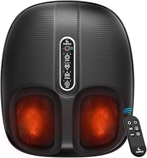 Shiatsu Foot Massager for Plantar Fasciitis with Heat & Remote Control, For Tired Feet, Seniors, Officer, Gifts for Women Men CuPiLo Foot Massager FSA Eligible HSA, 5 Compression Levels & Deep Kneading B0D25QHBS8