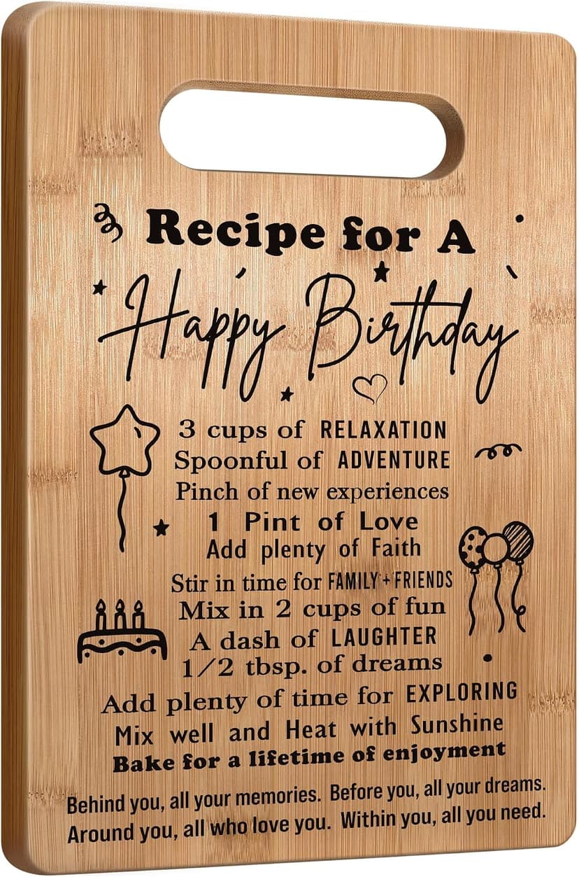 2026 Birthday Gifts for Women Men, Birthday Gifts for Him Her, Years Old Birthday Gifts, Birthday Gift Ideas, Birthday Decorations for Women Men, Happy Birthday Cutting Board Gifts B0CP8WZKRQ