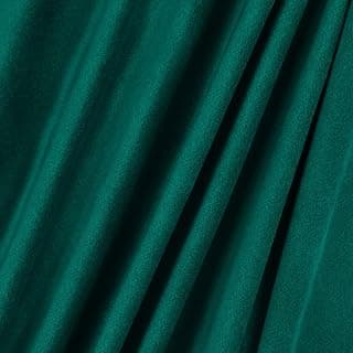 Velvet Upholstery Fabric - Luxurious, Soft for Home Décor, Sofa, Chair, Cushion Projects (Green, 1 Yard)