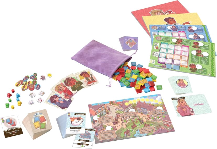 A Place for All My Books Board Game by Smirk & Dagger | Cozy Strategy Game of Book Collecting & Tile Placement | 1–4 Players | Ages 10+ | 2026 Origins Award Nominee