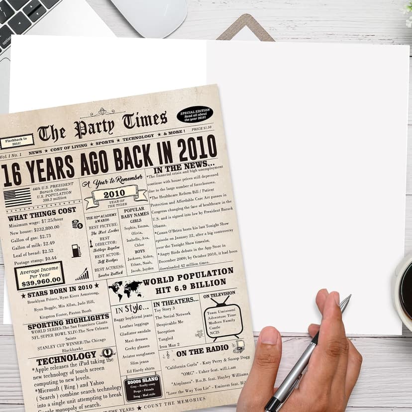 Huameigf Cool Gifts for 16 Year Old Girls Boys, Humor 16th Birthday Gifts Ideas for Girls Boys, Sweet 16th Birthday Card for Her Him, Happy 16 Birthday Decorations for Daughter Son