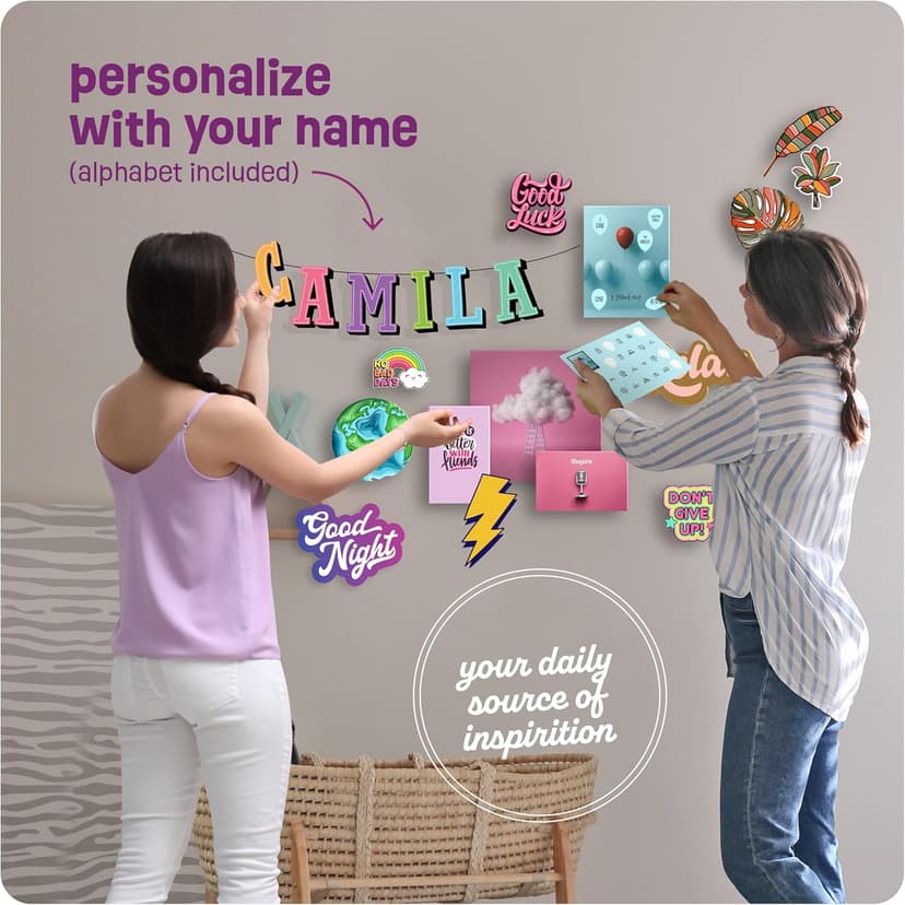Pretty Me Wall Collage Kit for Teen & Tween Girls - Arts Craft Gift Ideas for Age 11, 12,13, 14, 15, 16 Year Old Girl - Birthday Gifts and Stuff for Teenage Bedroom Decor - Teens Creative Crafts Kits
