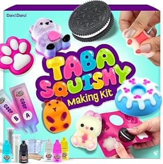 Kids Crafts - 6 7 8 9 10 11 12 Year Old Girl Birthday Gift - Kids Crafts - Arts and Crafts for Kid for 8-12 - Toys for Girls Taba Squishy Making Kit for Kids - Squishies Craft Kits - Gifts for Girls B0GZWZH2L8