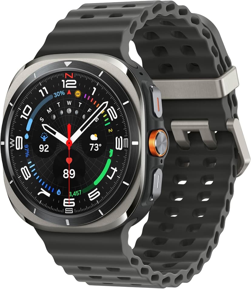 Samsung Galaxy Watch Ultra (2025) 47mm LTE Smartwatch, Titanium Casing, Advanced Sleep Coaching, Running Coach, Energy Score, Heart Rate Tracking, GPS, Titanium Silver [US Version, 2 Yr Warranty]