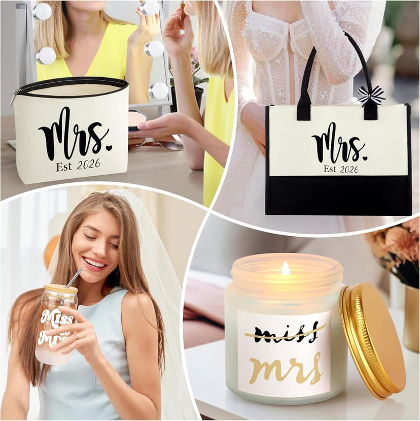 Bachelorette Gifts for Bride Engagement Wedding Presents Set for Women Her Mrs Wifey Bridal Shower Gifts for Bride To Be, Bride Gifts for Bachelorette Party B0FCMD3RCG