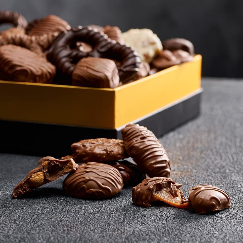 Assorted Gourmet Chocolate Gift Box - Food Gift Basket for Women and Man - Birthday, Thank You, Present Idea for Him and Her, Holiday Gifts Baskets by Empire Delights