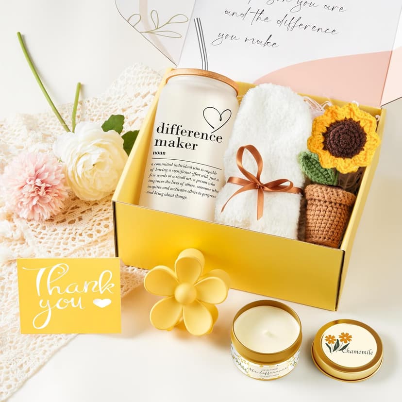 Thank You Gifts for Women, Teacher Appreciation Gifts, Thank You Gift Baskets for Women Friends Teachers Coworkers Boss Nurse Mom Employees with Thank You Cards B0DX2KPZ7Y