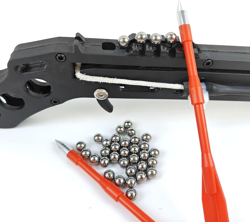 Tactical Pistol Crossbow, Self Opening Crossbow, Recurve Bow Equipped with 15 Aluminum Arrows