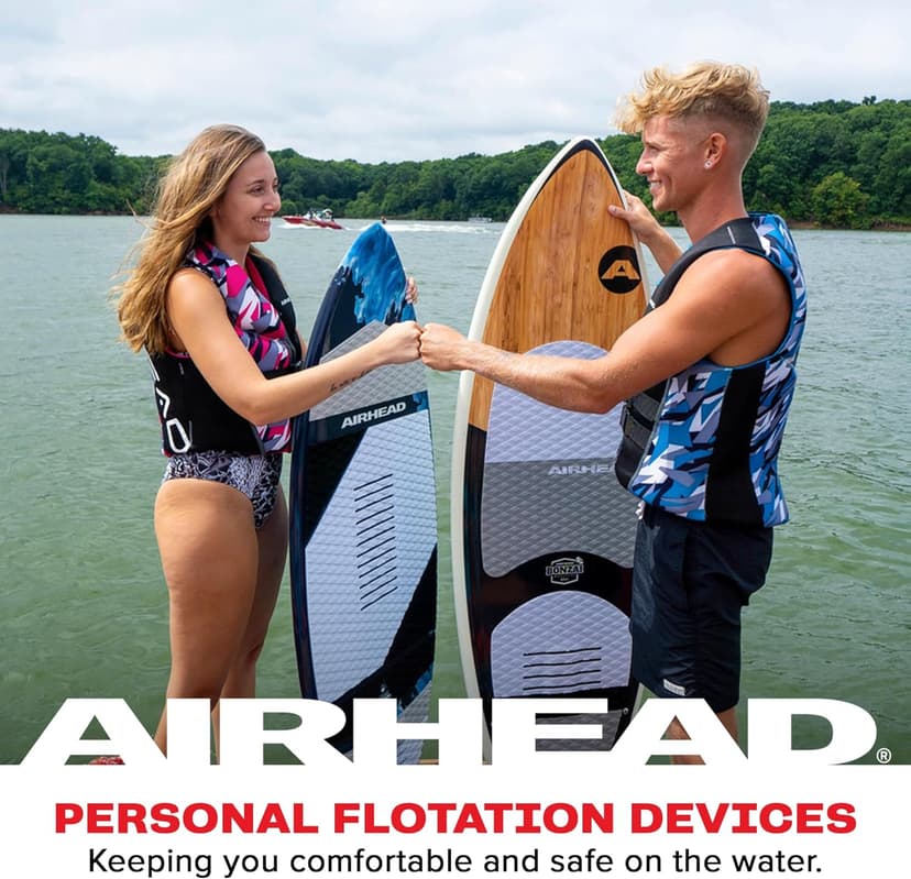 Airhead CAMO Cool Kwik-Dry Neolite Flex Life Jacket for Adults - USCG Approved Life Vest for Women & Men, Lightweight Flexible Watersports Vest for Boating, Wakeboarding, Kayaking & Jet Skiing