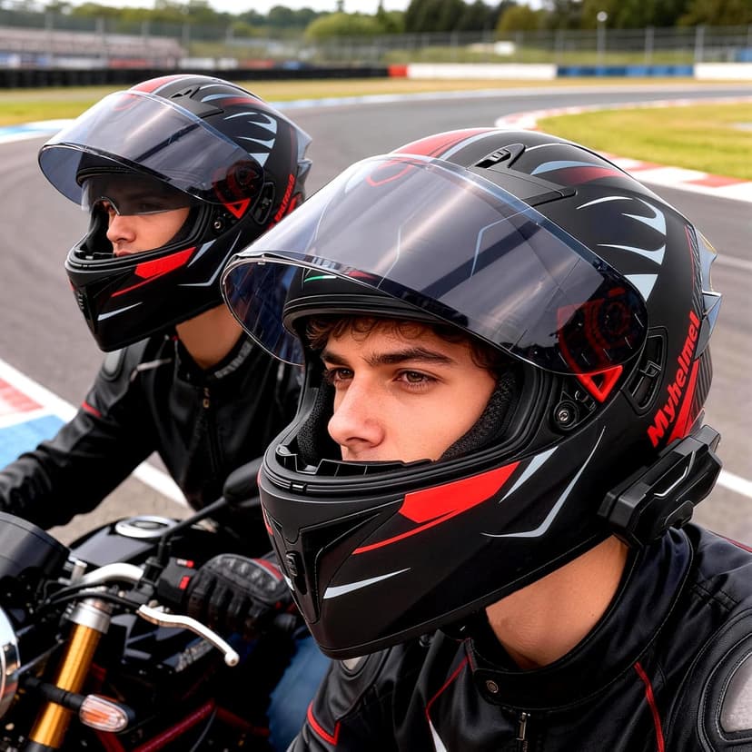 Bluetooth Motorcycle Helmet, Modular Motorcycle Helmet, DOT Approved Intercom System with Built-in Bluetooth