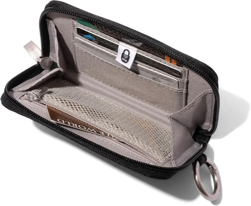 Baggallini Deluxe Card Case - Lightweight 5.5"x3.3" RFID Protected Womens Wallet Card Holder