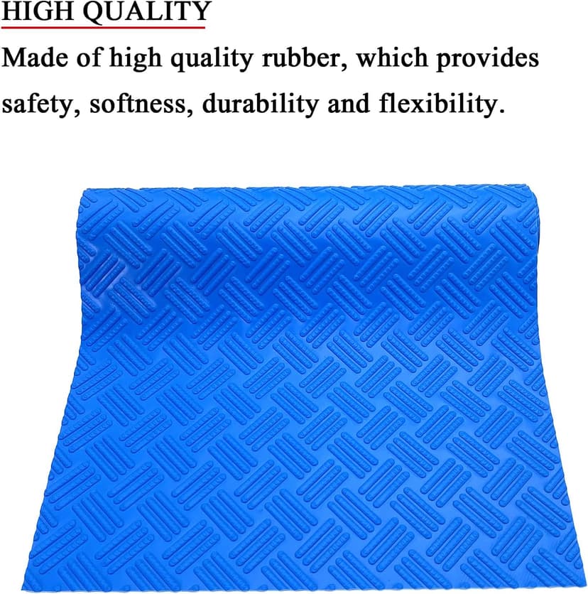 SKARUMMER Swimming Pool Ladder Mat - Protective Pool Ladder Pad Step Mat with Non-Slip Texture, Blue Medium Pool Step Mat, 36 inch X 9 inch