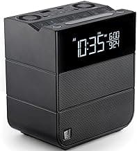 Soundfreaq Sound Rise II, SFQ-16: Bedside Alarm Clock Radio & Bluetooth Speaker, with Large Display Screen, FM Radio, Fast USB Charging, and Nature Sound