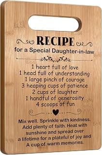 Daughter-in-Law Birthday Gifts, Popular Daughter-in-Law Cutting Board Gift, Daughter in Law Gifts for Mothers Day, Wedding, Christmas