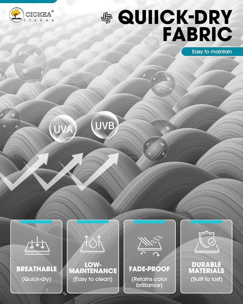 Ciokea Aluminum Chaise Lounge Chair Outdoor with Wheels, Patio Lounge Chair with Adjustable 5-Position Recliner and Full Flat Tanning Chair for Patio, Beach, Pool, Grey