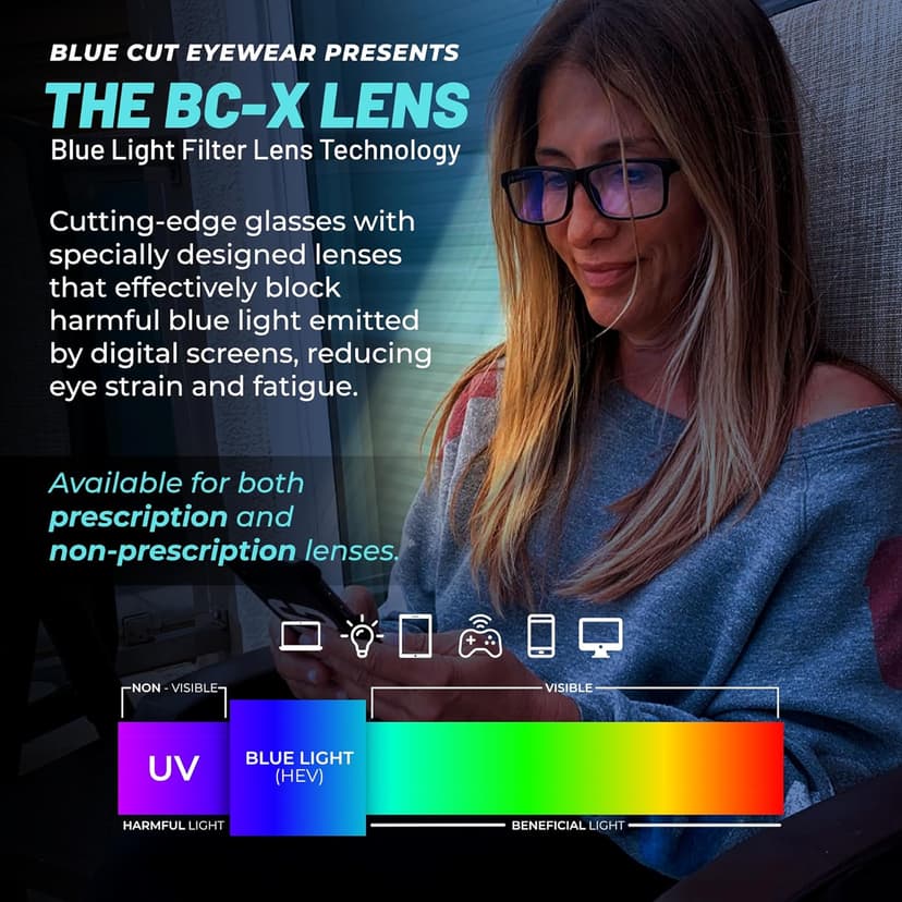 Blue Light Blocking Glasses For Men/Women Anti-Fatigue Computer Monitor Gaming Glasses Reduce Eye Strain Game Glasses