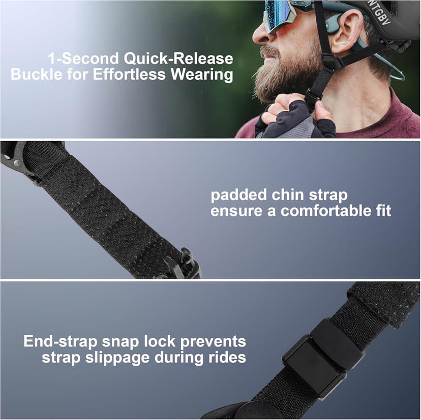 Adult Bike Helmet for Men/Women with Helmet Bag 2 Removable Moisture-Wicking Liners Adjustable Dial Comfort Fit Lightweight Shockproof CPSC 1203 Safety Certified for Road-Ready/Urban-Commute/MTB