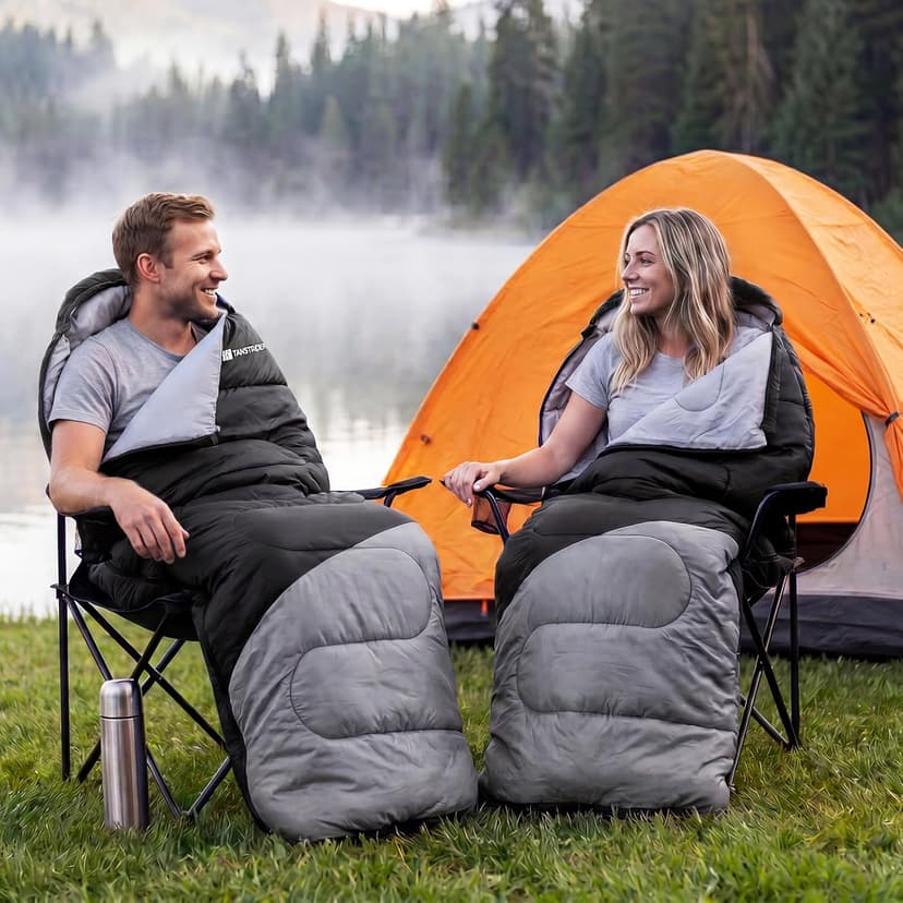 Sleeping Bag for Adults Warm Weather, Compact Lightweight Backpacking Sleeping Bag with Compression Sack, Camping Essentials Gear for Hiking Travel Climbing Outdoor & Indoor Use