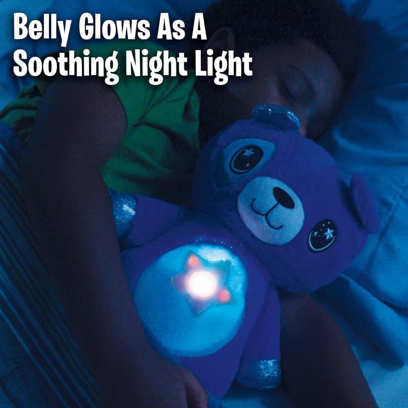 Ontel Star Belly Dream Lites, Stuffed Animal Night Light, Cuddly Blue Puppy - Projects Glowing Stars & Shapes in 6 Gentle Colors, As Seen on TV